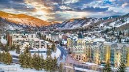 Breckenridge Colorado mountain town in winter